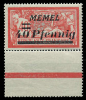 MEMEL 1922 Nr 60 Postfrisch URA X8878B6 - Memelgebiet 1923