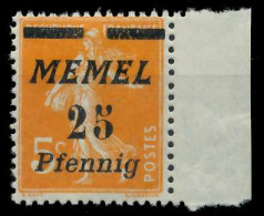 MEMEL 1922 Nr 58 Postfrisch SRA X88796A - Memel (Klaipeda) 1923