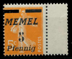 MEMEL 1922 Nr 52 Postfrisch SRA X8879EA - Memelgebiet 1923