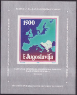 Europa KSZE 1988 Yougoslavie - Jugoslawien - Yugoslavia Y&T N°BF30 - Michel N°B31 *** - 1500d EUROPA - Europäischer Gedanke