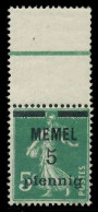 MEMEL 1920 Nr 18b Postfrisch ORA X887CBE - Memel (Klaipeda) 1923