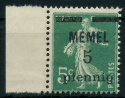 MEMEL 1920 Nr 18b Postfrisch SRA X887D22 - Memel (Klaïpeda) 1923