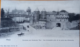 Metz - Panorama Am Deutschen Thor Nels Serie 104 No.48  S/w  Postalisch Nicht Gelaufen - Autres & Non Classés