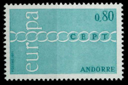 ANDORRA (FRANZ. POST) 1971 Nr 233 Postfrisch X02C686 - Ungebraucht