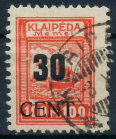 MEMEL 1923 Nr 196 Gestempelt Gepr. X472E4A - Memel (Klaipeda) 1923