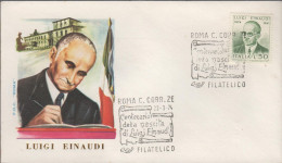 ITALIA - ITALIE - ITALY - 1974 - Centenario Della Nascita Di Luigi Einaudi - FDC Roma - FDC
