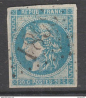 A  AVOIR En REF Limite BLEU GRIS + OBLI Jeoire-Faucigny LGC  3681 N°46A Cote>>220€ - 1870 Ausgabe Bordeaux