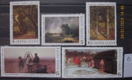 RUSSIA ~ 1986 ~ S.G. NUMBERS 5663 - 5667, ~ 'LOT B' ~ RUSSIAN PAINTINGS. ~ MNH #03647 - Ungebraucht