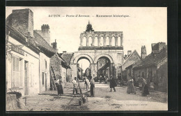 CPA Autun, Porte D'Arroux, Monument Historique  - Autun
