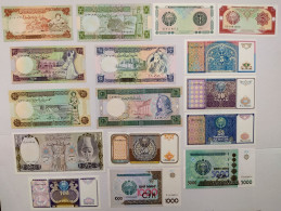 Syria - Set 1,5,10,25,50,100,500 Pounds P. 99-105 & Uzbekistan 1,3,5,10,25,50,100,1000,5000 Sum P. 73-83 XF+ To UNC!!! - Syrie