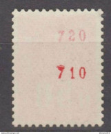 GRANDE RARETE " DOUBLE N° ROUGE Au Dos" Sur N°1664c GOMME TROPICALE Neuf** - Unused Stamps