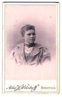 Fotografie H. Welschoff, Bielefeld, Göbenstrasse 26, Portrait Junge Dame Im Hübschen Kleid  - Personnes Anonymes