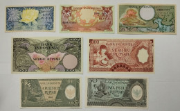 INDONESIA Collection - AUNC/UNC 1000 Rupiah 1958 P.61 + 5-10-25-1000 R 1959 P.65,66,67,71 + 25-50 R 1964 P.95,96 !!! - Indonesien