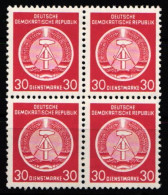 DDR Dienstmarken A 11 Postfrisch Als Viererblock #KO480 - Sonstige & Ohne Zuordnung