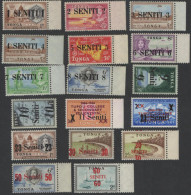 Tonga 1967 SG185-201 Decimal Currency Set MLH - Tonga (1970-...)