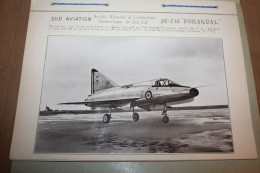 Dossier Aéronef Français Sud-Aviation SNCASE SE-216 "Durandal" - Aviación