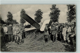 13125711 - Flugzeuge WK I Abgeschossenes Flugzeug AK - 1914-1918: 1ste Wereldoorlog
