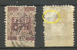 ESTLAND Estonia 1919 Michel 3 Local Postmeisterzähnung Postmaster's Perforation NB! Thinned Place! - Estonie