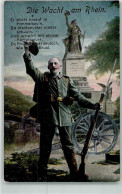 39433911 - Statue Germania Die Wacht Am Rhein Fahne MBL Nr.1447 - Oorlog 1914-18