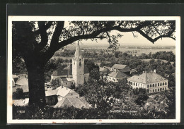 AK Saxen /Oberdonau, Ortsansicht Mit Kirche  - Otros & Sin Clasificación