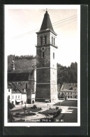 AK Judenburg, Platz Mit Kirche Und Turm  - Autres & Non Classés