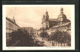 AK Mannheim, Jesuitenkirche Und Landestheater  - Teatro