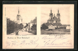 AK Alt Bunzlau / Stara Boleslav / Brandeis (NL), Kostel Sv. Vaclava, Kostel Panny Marie  - Tchéquie