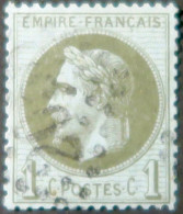 X1245 - FRANCE - NAPOLEON III Lauré N°25 - LUXE - GC 2055 : LE LION D'ANGERS (Maine Et Loire) INDICE 4 - BON CENTRAGE - 1863-1870 Napoleone III Con Gli Allori