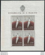 1955 San Marino Ginnasta Lire 250 MS MNH Sassone N. 17 - Altri & Non Classificati