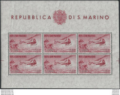 1961 San Marino Lire 1.00 Elicottero MS MNH Sassone N. 22 - Sonstige & Ohne Zuordnung