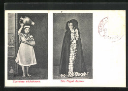AK Costumes Michalenses, Sao Miguel Acores, Frauen In Portugiesischer Tracht  - Non Classés