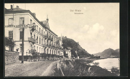 AK Rolandseck, Promenade Mit Hotel Am Rhein  - Autres & Non Classés