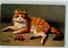 39742311 - Rose Sign. Huber Lion. St.Z.F. Nr.116 - Cats