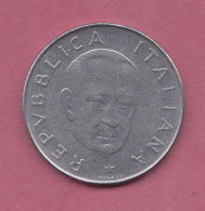 Italia, 1974- 100 Lire - Circulating Commemorative Coin- Acmonital- Obverse Facing Head Of Guglielmo Marconi. - 100 Liras
