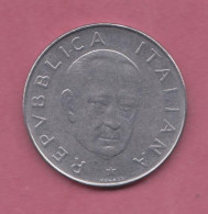 Italia, 1974- 100 Lire - Circulating Commemorative Coin- Acmonital- Obverse Facing Head Of Guglielmo Marconi. - 100 Lire