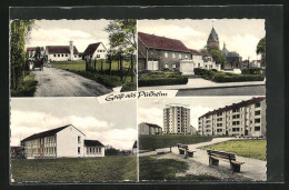 AK Pulheim, Strassenpartie, Blick Zur Kirche, Wohnsiedlung  - Pulheim