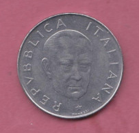 Italia, 1974- 100 Lire - Circulating Commemorative Coin- Acmonital- Obverse Facing Head Of Guglielmo Marconi. - 100 Lire