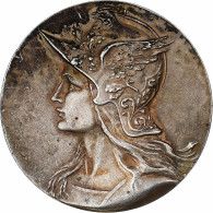 France, Médaille, Marianne Casquée, Cercle De La Librairie, 1943, Bronze - Andere & Zonder Classificatie