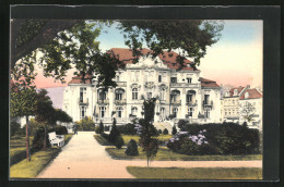 AK Teplitz Schönau / Teplice, Kaiserin Elisabeth-Bad Mit Anlagen  - Tsjechië