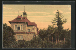 AK Teplitz Schönau / Teplice, Schlossberg, Restaurant  - Tsjechië