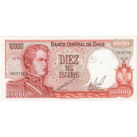 Chili, 10,000 Escudos, 1967-1976, KM:148, SPL - Cile