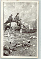 39612811 - Sign Benesch Zwei Kavalleristen Verlassen Vorbei An Gefallenen Kameraden Das Schlachtfeld - Guerre 1914-18