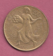 Italia, 1981- 200 Lire. Circulating Commemorative Coin-Bronzital- Obverse Villa Lubin. - 200 Lire