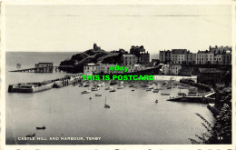 R583372 Tenby. Castle Hill And Harbour. 1958 - Wereld