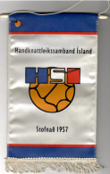 Handball Flag And Badge - Island - Balonmano