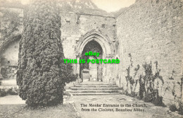 R583378 Beaulieu Abbey. The Monks Entrance To The Church. From The Cloister. Abb - World