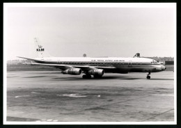 Fotografie Flugzeug Douglas DC-8, Passagierflugzeugder KLM, Kennung PH-DCV  - Aviation
