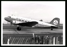 Fotografie Flugzeug Douglas DC-3, Passagierflugzeug Der KLM, Kennung PH-DAR  - Luftfahrt