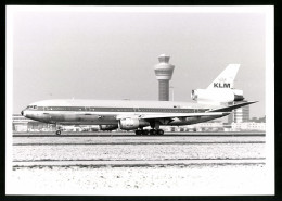 Fotografie Flugzeug Douglas DC-10, Passagierflugzeug Der KLM, Kennung PH-MBT  - Luftfahrt
