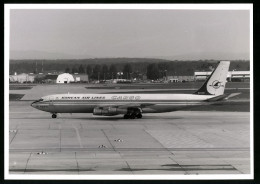 Fotografie Flugzeug Boeing 707, Frachtflugzeug Der Korean Air Lines Cargo, Kennung HL7431  - Luftfahrt